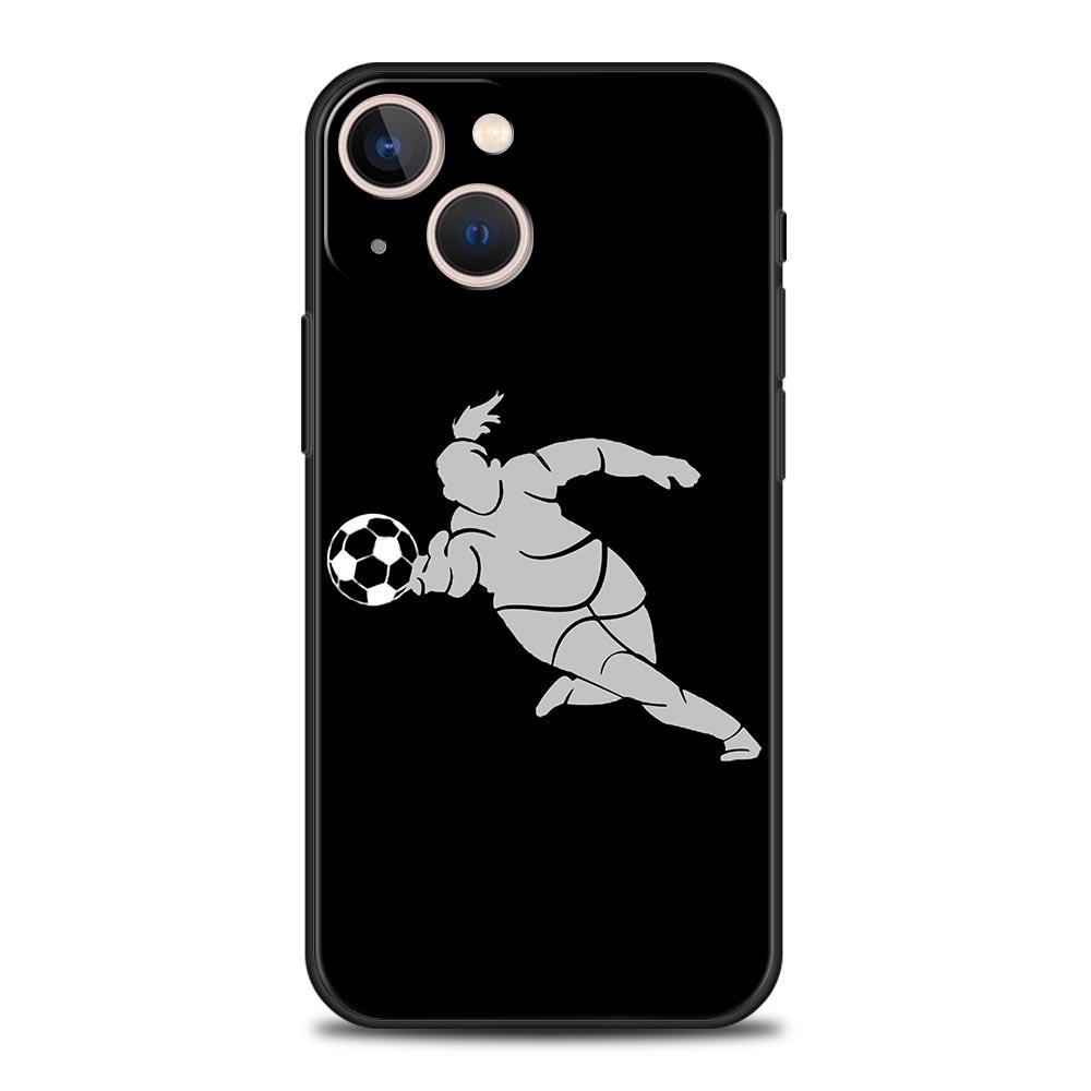 Football Player Soccer Art Phone Case For iPhone Samsung Galaxy Redmi Xiaomi Oppo OnePlus Note S A 7 8 9 10 11 12 13 14 20 21 22 23 53 54 Pro Ultra