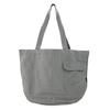 3066 Round Bottom Plain Large Capacity Tote Bag SN Medium Recycled Cotton [Rootote] (Gray)