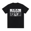 Vintage CWA The Worlds Most Dangerous Group Funny Cat Meme Graphic T Shirts Fashion Short Sleeve T-shirt Casual Cotton T-shirts