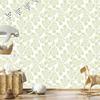 Wallpaper Flowers white and cream, white background for living room and bedroom 50x1000