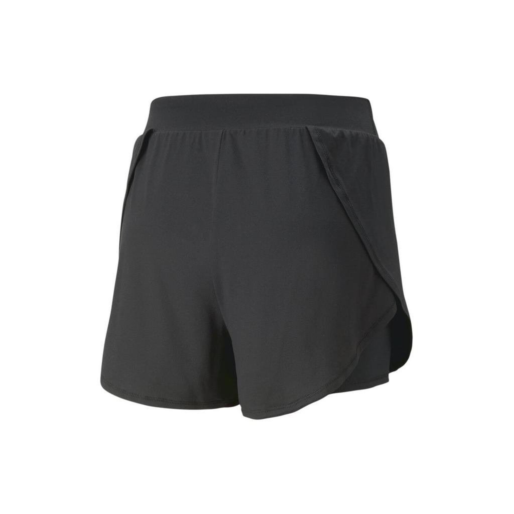 Puma Yoga Series Solid Color Casual Mid-Rise Sports Shorts Women Shorts Black 523175-01