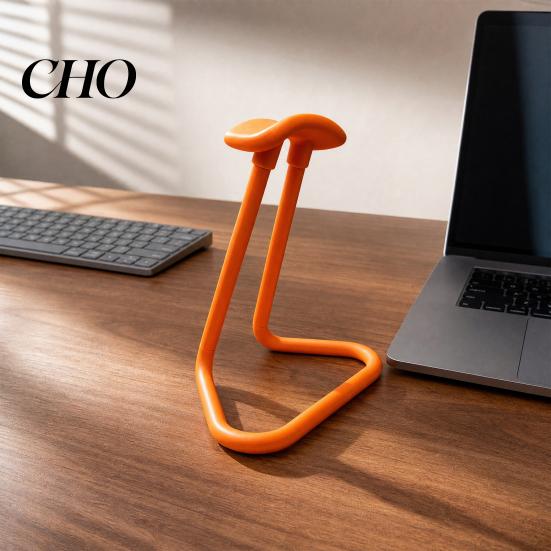 Gaming Headset Holder 3D Printed Headphone Stand, Simple with Triangular Stable Stand For Base, Universal Rack for Desktopsand Study Desks Neat Shape