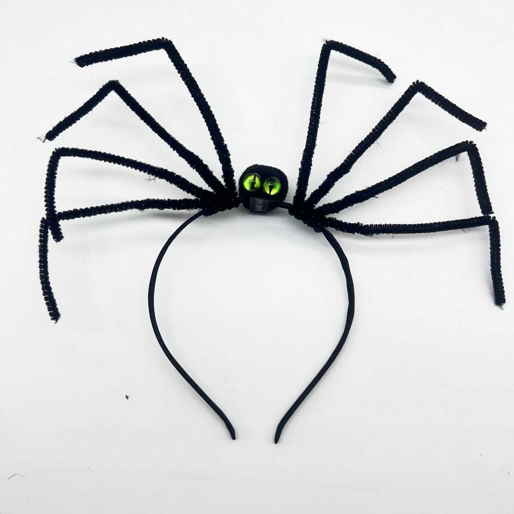 Plush Spider Halloween Headband Headwear Halloween Party Decorations Men