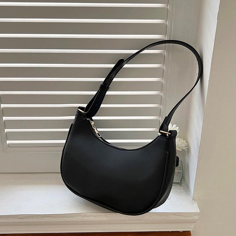 Women PU Leather Shoulder Bag Personalized Fashion Daily Shoulder Handbag Underarm Pouch for Women