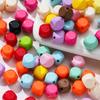 10 шт./лот 10 мм Акриловые Квадратные Однотонные Бусины Кубики для DIY Браслета Серьги Аксессуары для Бижутерии