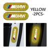 2pcs Car Night Reflective Strip Warning Stickers Road Safety Tips For BMW 1 3 5 7 Series M F01 F20 F10 F13 E52 E53 E60 E93 RI3