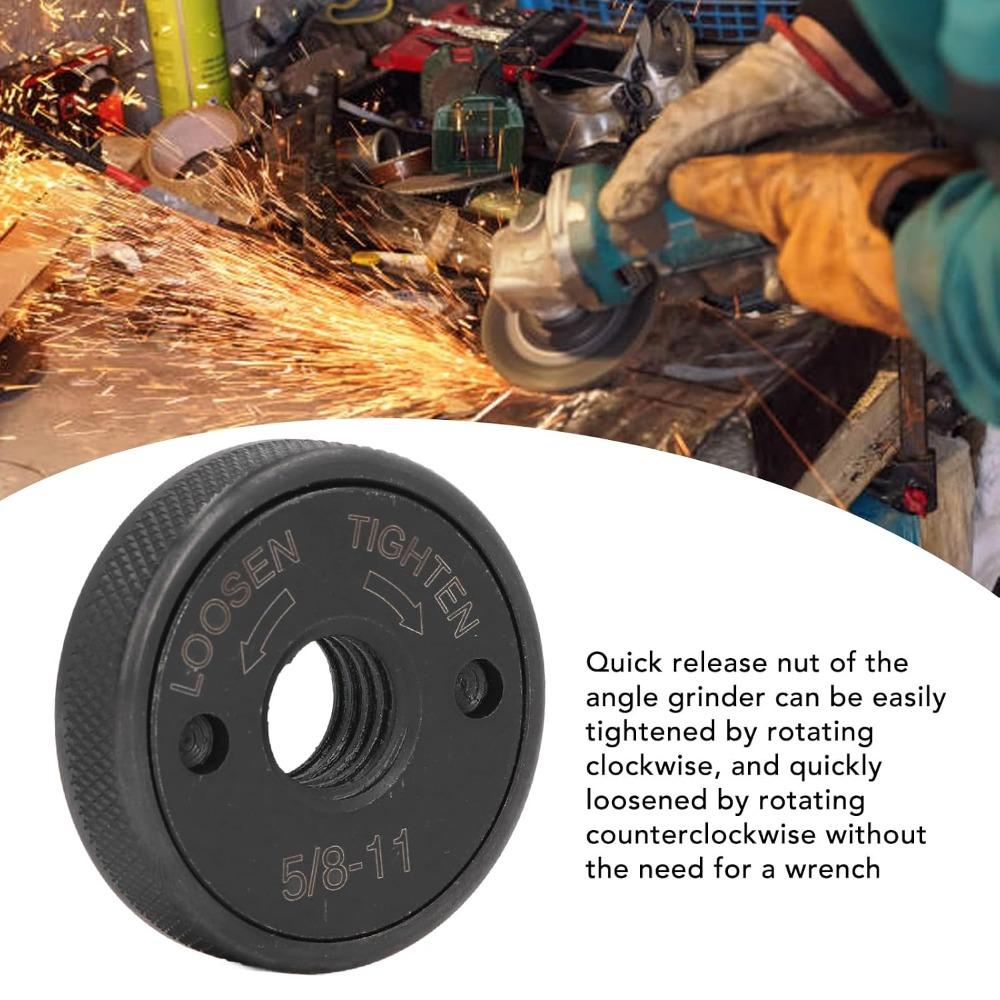 2pcs Quick Release Angle Grinder Flange Nuts Heavy Duty Grinder Pressure Plate For Cutting