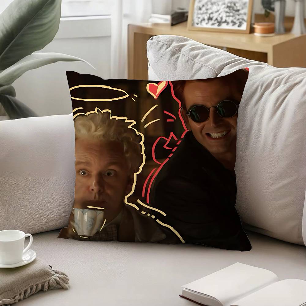 TV Cool WGood OmensS Pillow Case Pattern Printed Pillowcase For Living Room Sofa Cushion Cover Bedroom Decor