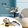Электрическая игрушка для кошек «Летающий орел», интерактивная симуляция, игрушка для птиц, автоматическая движущаяся подвесная игрушка для кошек «Орел», товары для домашних кошек