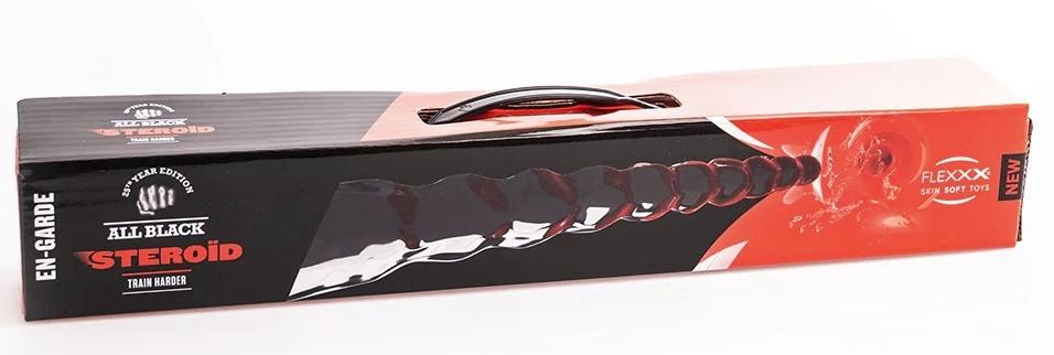 ABS08 En-Garde All Black Steroid Dildo 41 X 5cm