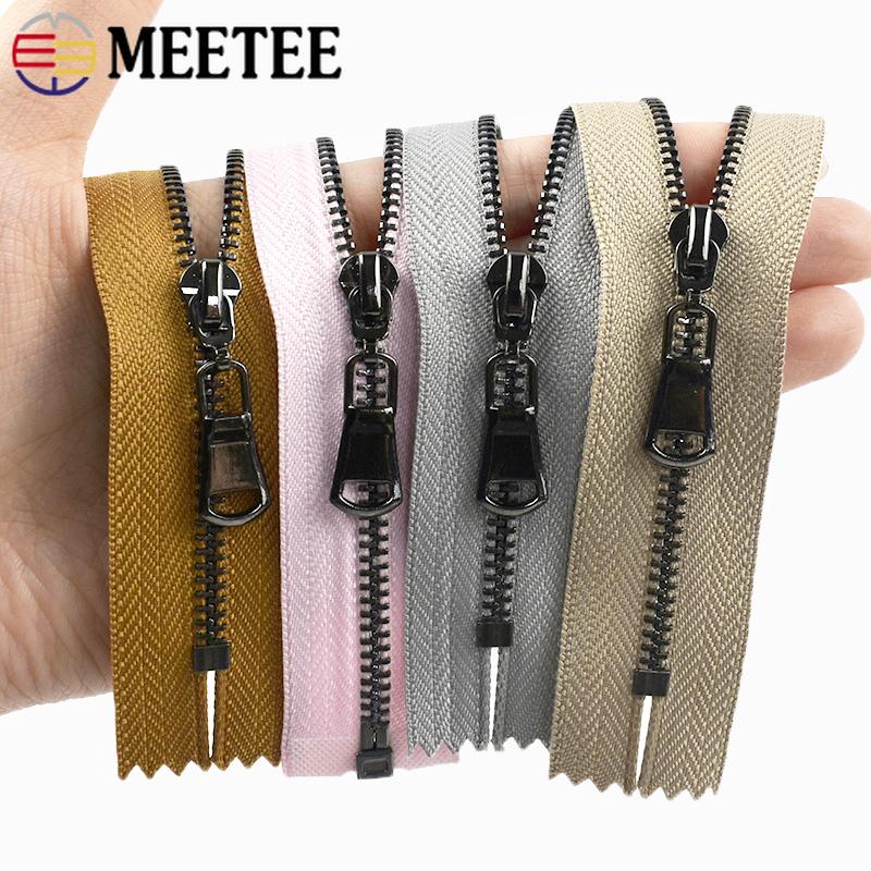 3 шт. Meetee №3 Металлические молнии 15-30 см С закрытым концом 40-70 см С открытым концом Молния для сумки Одежды Декор Застежка-молния Набор для ремонта Швейные аксессуары