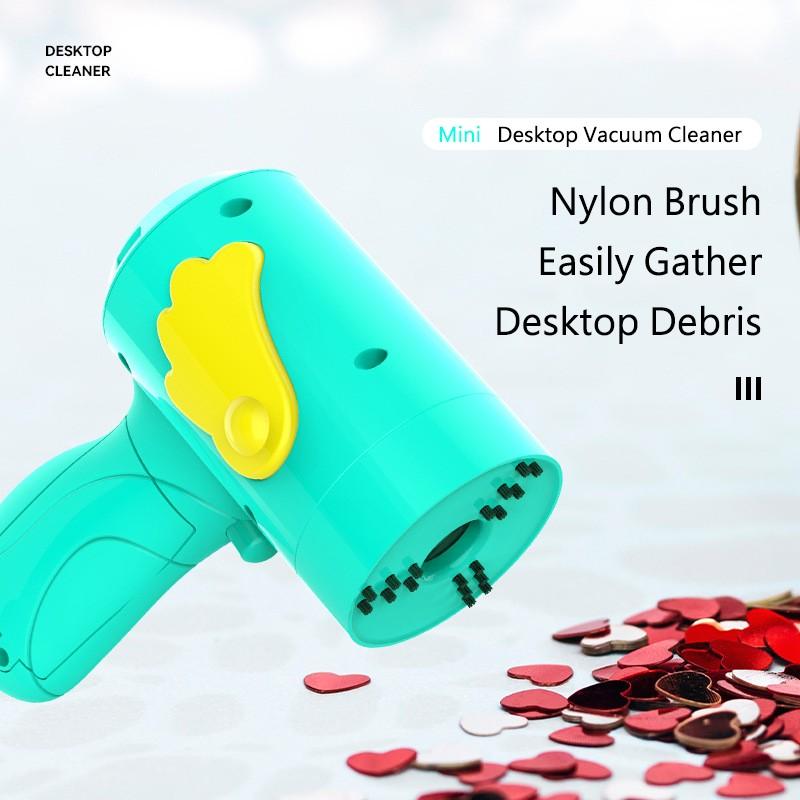 Настольный пылесос для пыли, портативная подметальная машина для стола, беспроводной пылесос, чистящие средства для рабочего стола, мини-пылесос, мультяшный очиститель
