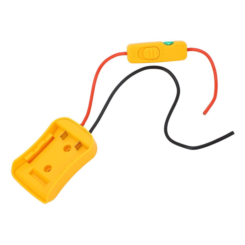 Безопасный адаптер для аккумулятора 20 В, инструмент для преобразования адаптера аккумулятора с предохранителем 30 А, провод 14 калибра