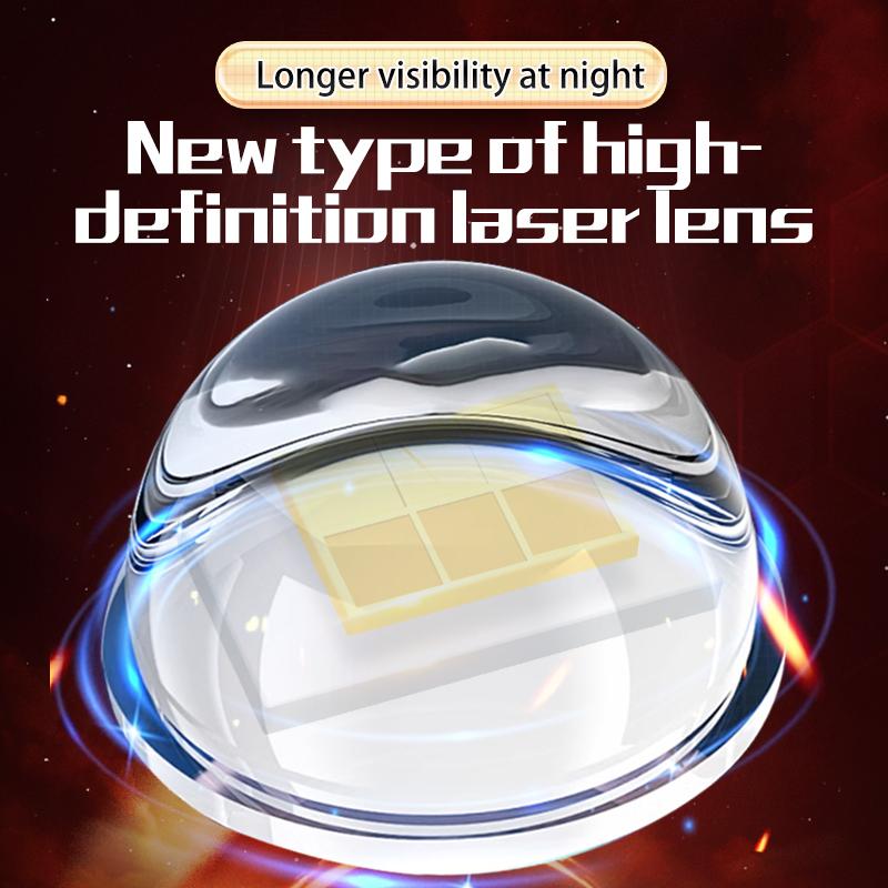 Светодиодный прожектор с 6 линзами для мотоцикла, двухцветный дальний/ближний свет, противотуманные фары для автомобилей, грузовиков, внедорожников UTV, 12 В, 24 В, мини-линза, фара дальнего света