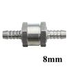 One Way Fuel Non Return Check Valve 6mm 8mm 10mm 12mm Petrol and Diesel One Way Oil Fuel Check Valve Aluminum Fuel System Fittings7