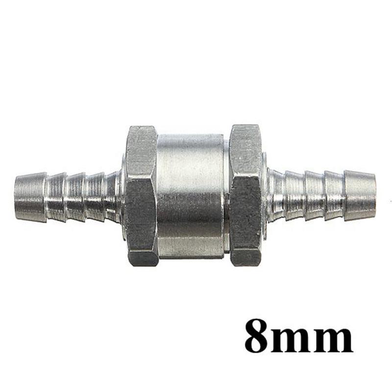 One Way Fuel Non Return Check Valve 6mm 8mm 10mm 12mm Petrol and Diesel One Way Oil Fuel Check Valve Aluminum Fuel System Fittings7