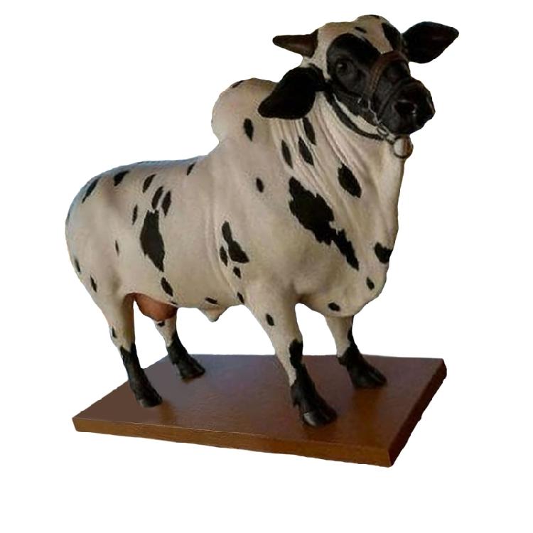 Креативный диспенсер для ликера в форме быка для бара, декантер для вина, скульптура животного из смол ручной работы со стабильным деревянным основанием