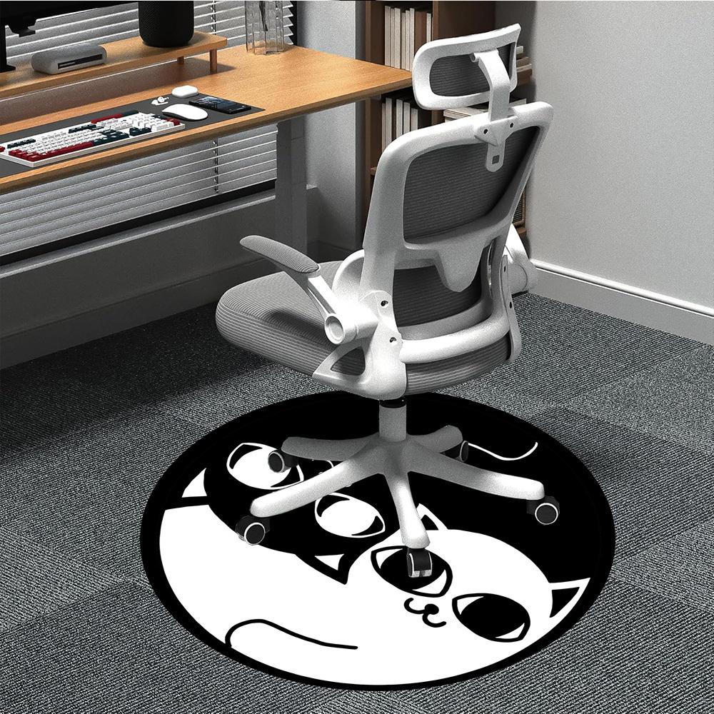1pc Kittens Cats Office Round Area Rug, Under Office Chairs Bedroom Living Room Home Decor, Room Deco, Available in Various Sizes