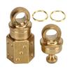 360° Rotation Key Rings Brass Snap Lock Holder Durable Keychain  Outdoor Activities