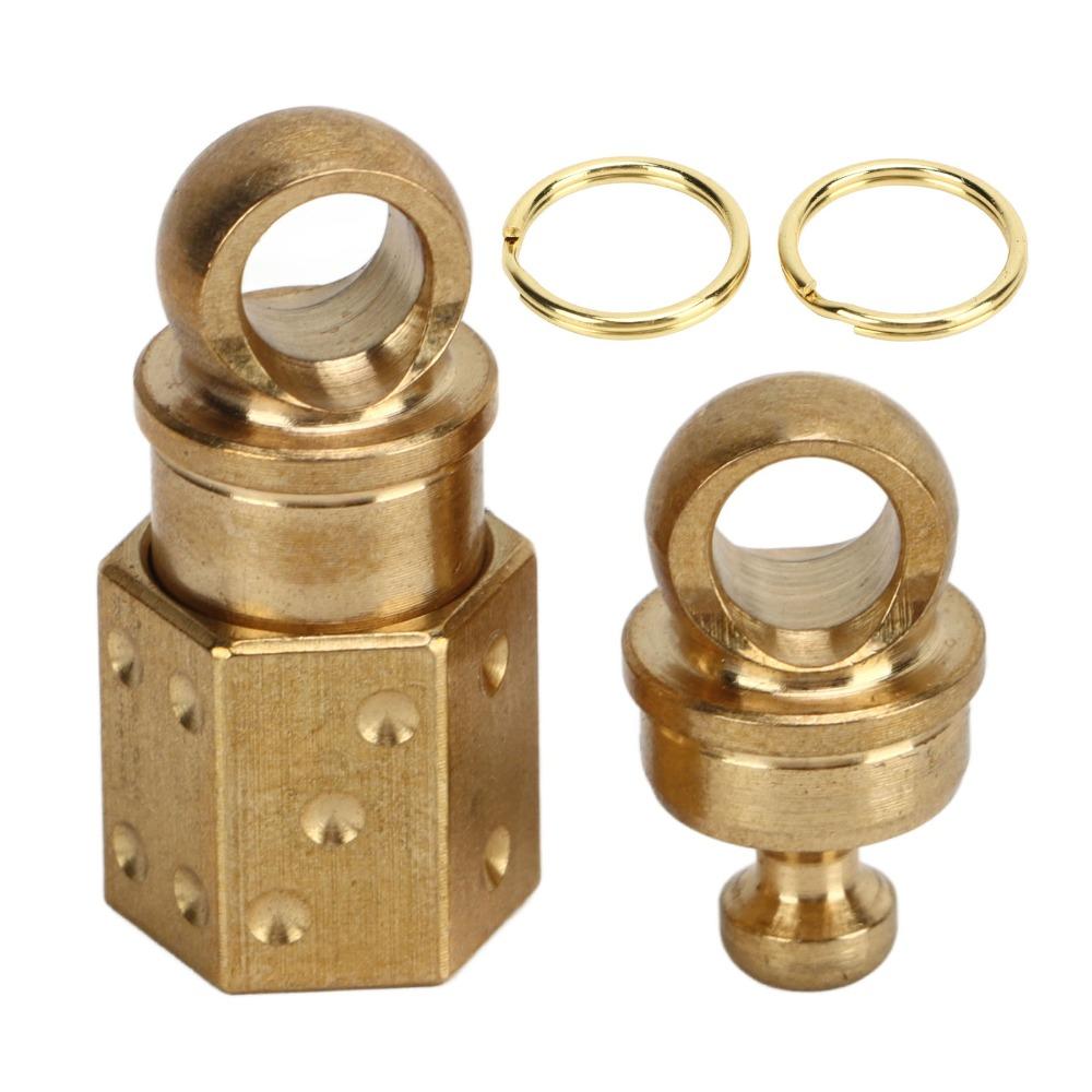 360° Rotation Key Rings Brass Snap Lock Holder Durable Keychain  Outdoor Activities