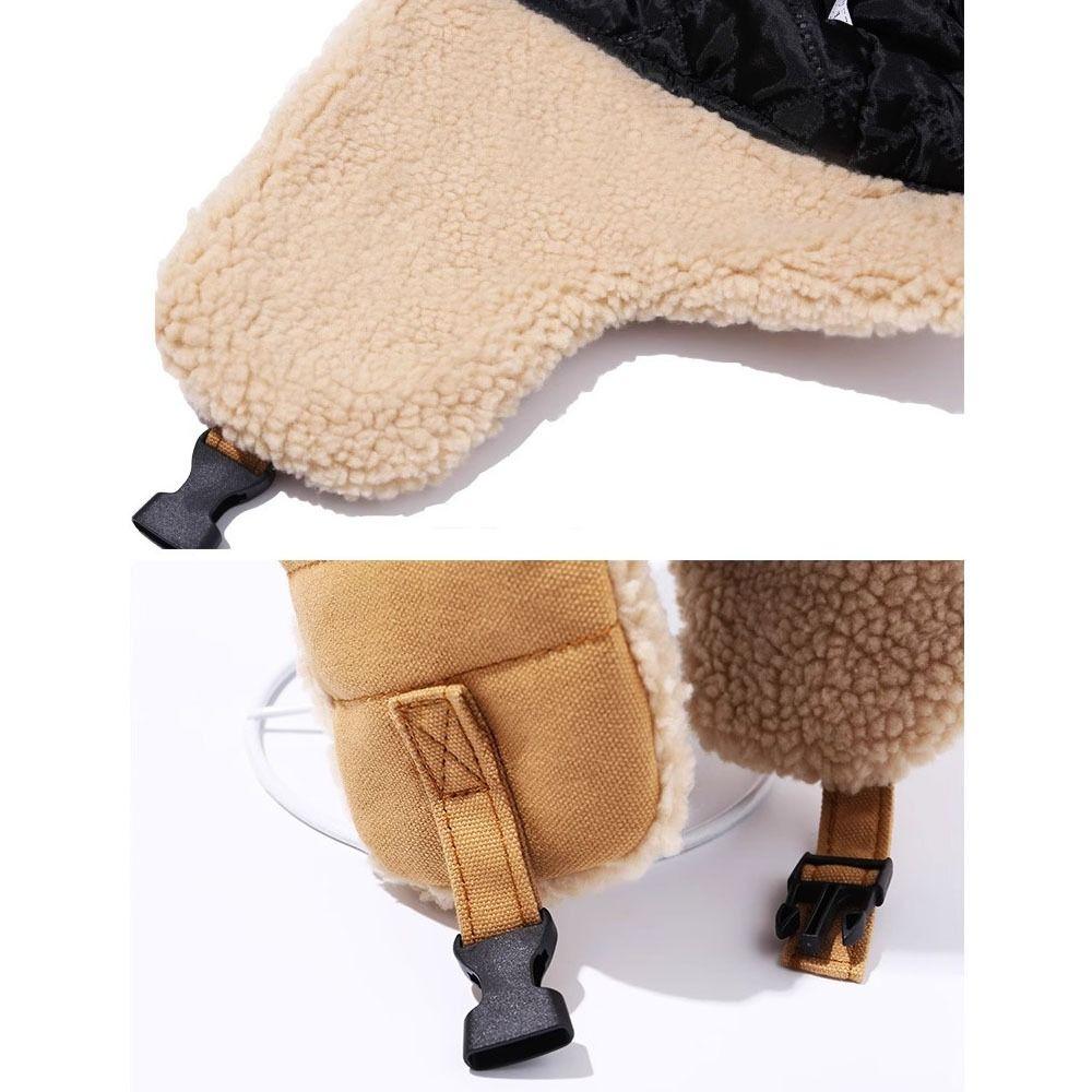 Thickened OutdoorsThick Balaclava Ear Protection Warm Snow Cap Winter Bomber Hats for Men Women