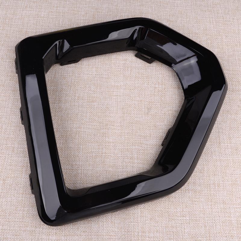 84176753 Left Front Fog Light Outer Bezel Cover Trim Fit For GMC Sierra 1500 Denali SLT AT4 Glossy Black