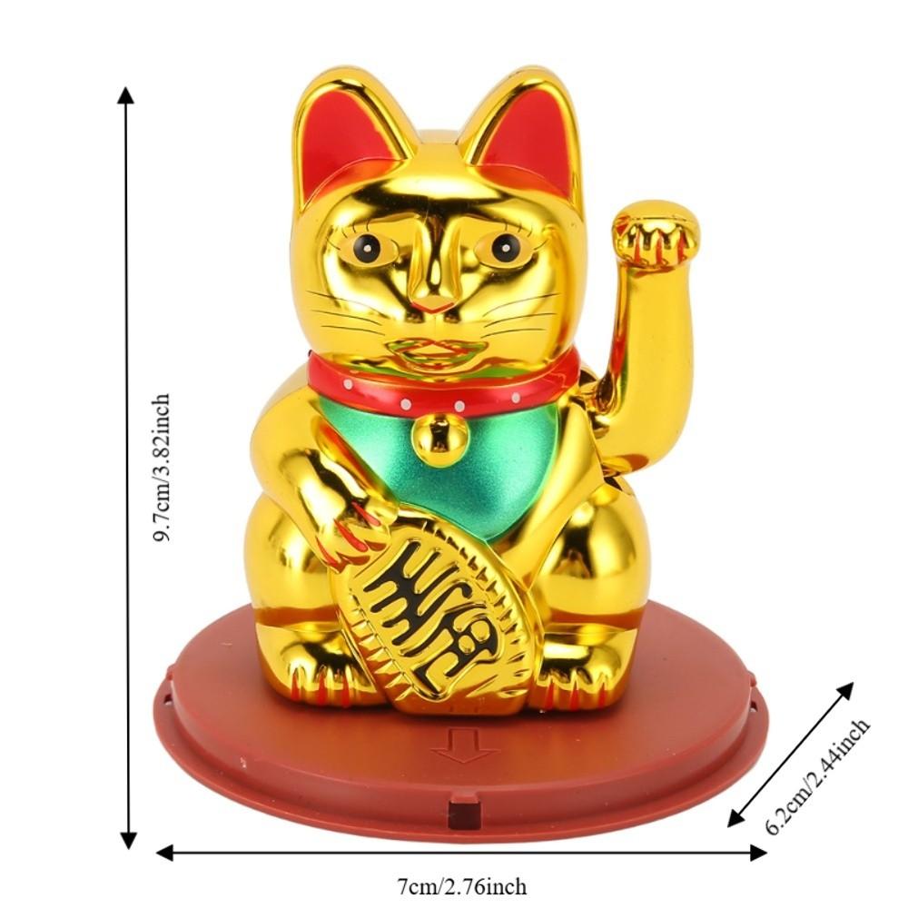 Plastic Feng Shui Fortune Cat golden Home Auspicious Decor Restaurant & Hotel Decor