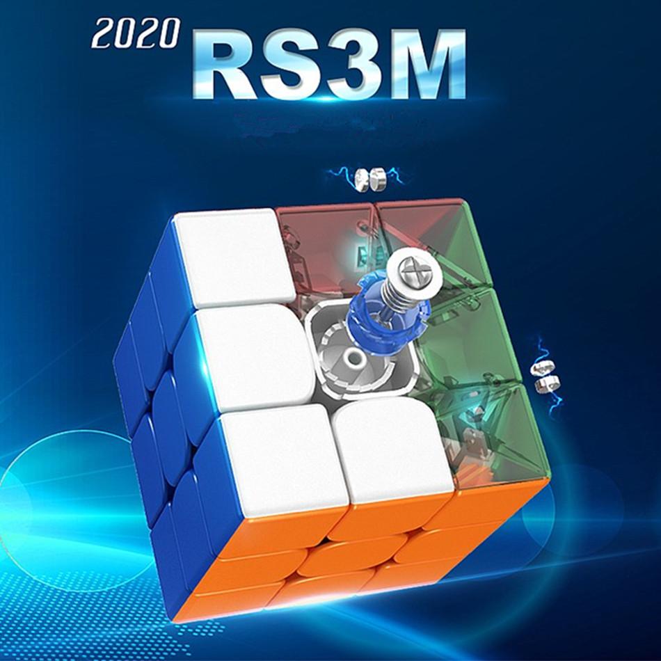 Магический кубик Moyu Rs3M Магнитный Moyu Rs3 M 3x3x3 Cubo Magico Rs3M Uv 3x3 Магнитный кубик Speedercube Головоломки Игрушки Для детей Подарок