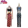 Костюм для косплея Jojo's Bizarre Adventure Эластичный Дышащий Высококачественный Для Хэллоуина Comic Con Ролевая Игра