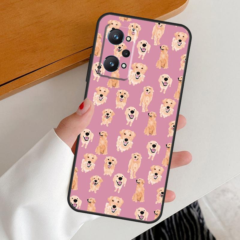 Golden Retriever Dog For Realme GT7 GT6 15 Pro 10 11 12 13 14 Pro Plus C65 C63 C61 C55 C51 C53 C35 C75 C67 Case