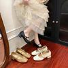 Summer new Mary Jane shoes fashionable retro versatile thick heel light mouth square head soft sole high heel small single shoes