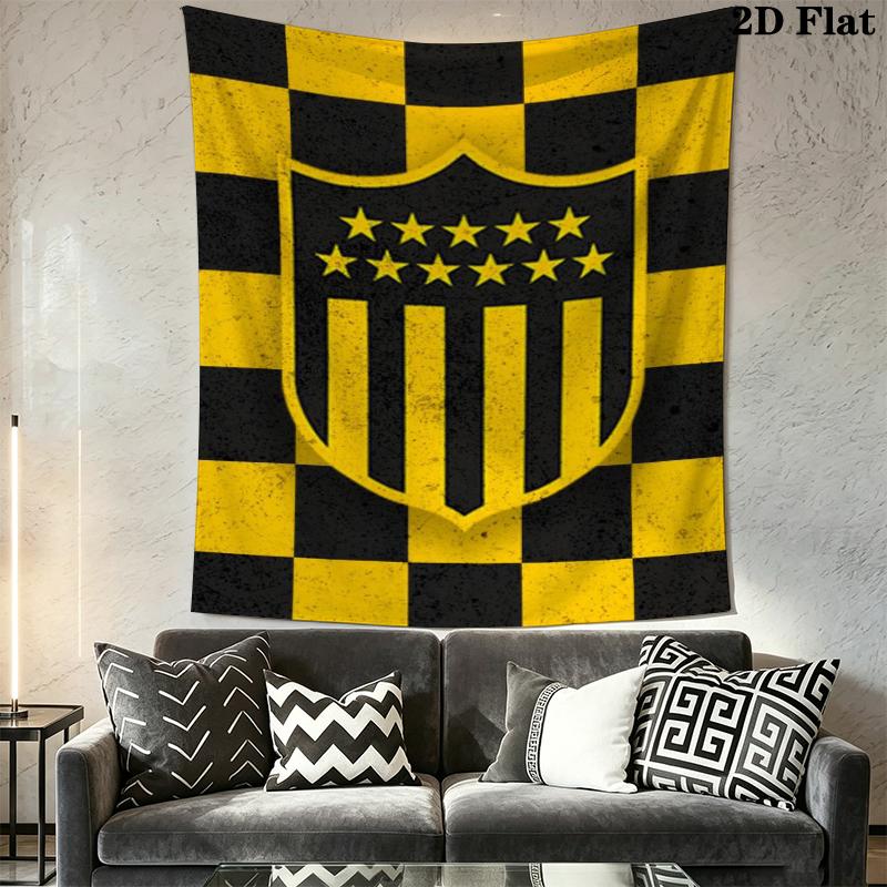 Penarol Football Club Wall Tapestry Aesthetic Wall Hanging Printed Fabric Blanket Decorative Tapestries for Bedroom Living Room Home Decor