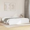 VidaXL Bed Frames White 180x200 Cm Engineered Wood, Bedroom Furniture, Double Bed, Slatted Base, Bed, Bed Frame 3295632