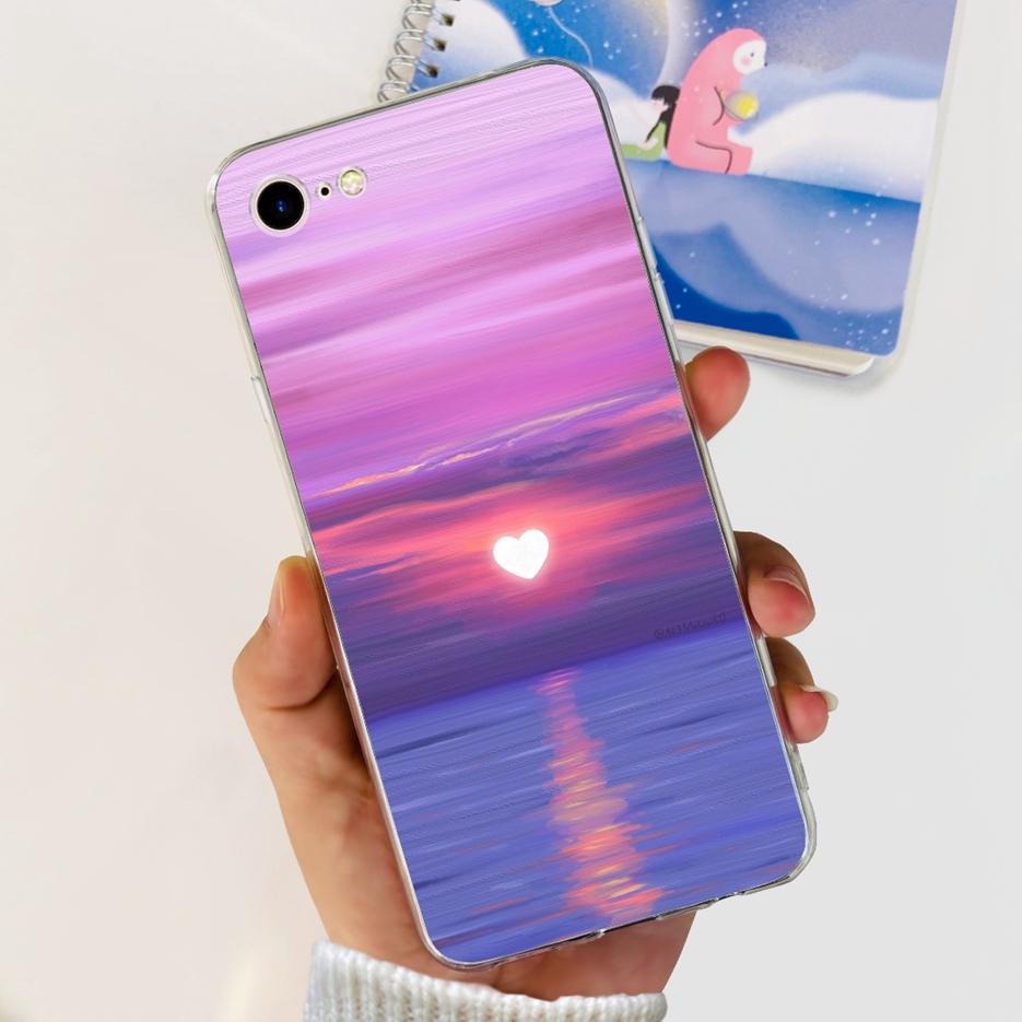 For Apple iPhone SE 2020 Case Stylish Painted Cover Soft Silicone Phone Case For iPHone SE 2022 iPhoneSE 2020 Back Covers Bumper
