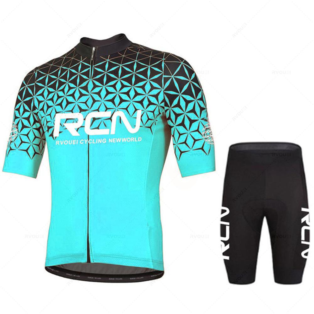 Новый летний велосипедный трикотаж Rcn Pro Team, мужской костюм для гоночного велосипеда, дышащая одежда для горного велосипеда, Mallot Ciclismo Hombre