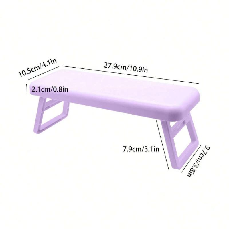 Складной настольный маникюрный салон с высокой подставкой для лампы для ногтей, пластиковая подушка для рук, простая скоба для защиты запястья