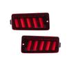 Valenti Jewel LED Tail Lamps for Toyota Hijet Truck Model with Ultra Red Lens and Gloss Black OEA Sequential Flowing Turn Safety Standards (Late