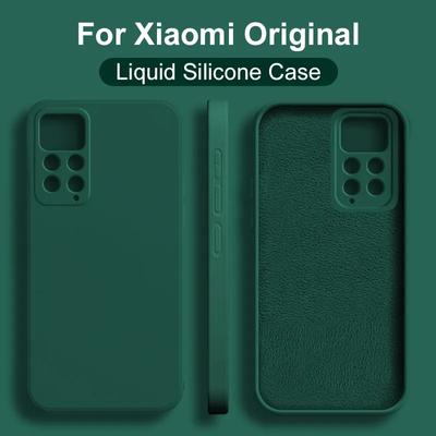 Роскошный мягкий жидкий силиконовый чехол для Xiaomi Redmi Note 11 10 Pro 11S 10S A1 10C 10A 9T Poco X5 X4 X3 NFC M5 M4 M3 Pro 4G 5G противоударный квадратный чехол