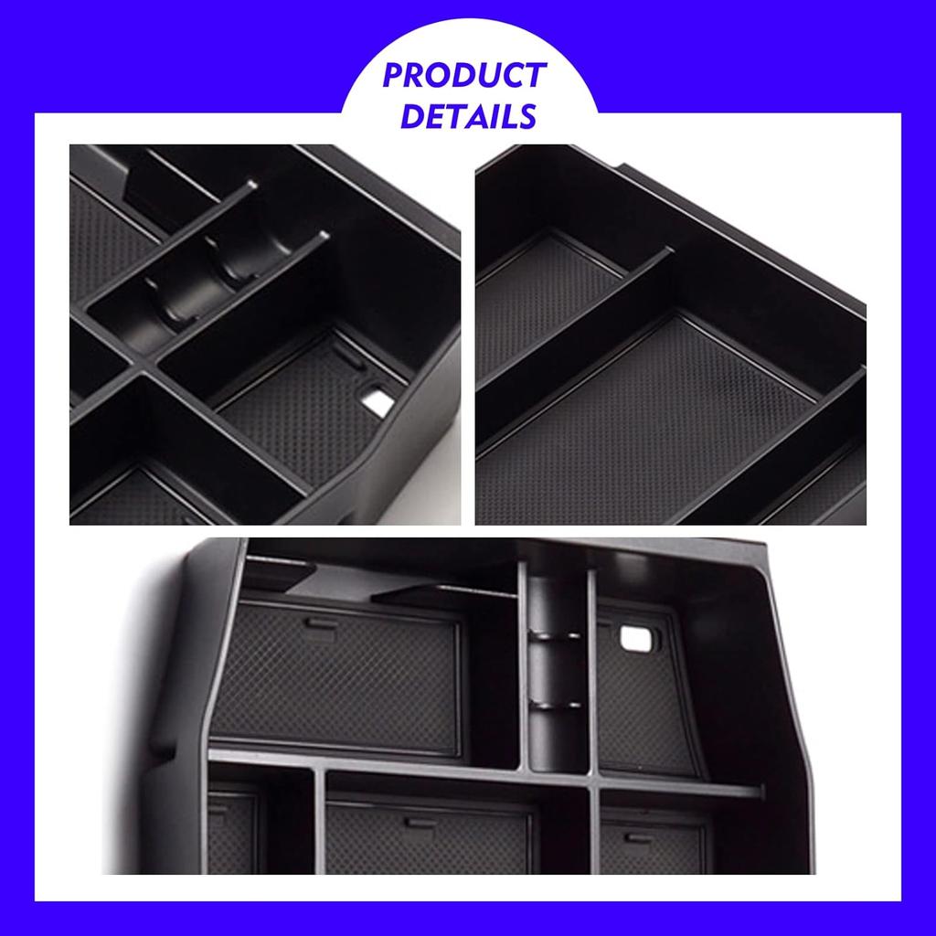 2024 2025 F150 Console Tray Center Console Organizer Tray For 2025 2024 Ford F150 Raptor Center Armrest Storage Box For Ford F150 Accessories