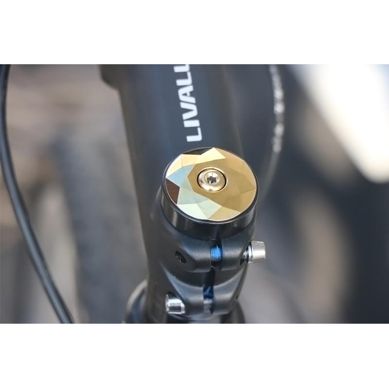 Крышка рулевой колонки для велосипеда, синяя, выжженная, для горного шоссейного велосипеда, верхняя крышка рулевой колонки с винтом для рулевой трубы вилки 28,6 мм, аксессуары для велоспорта