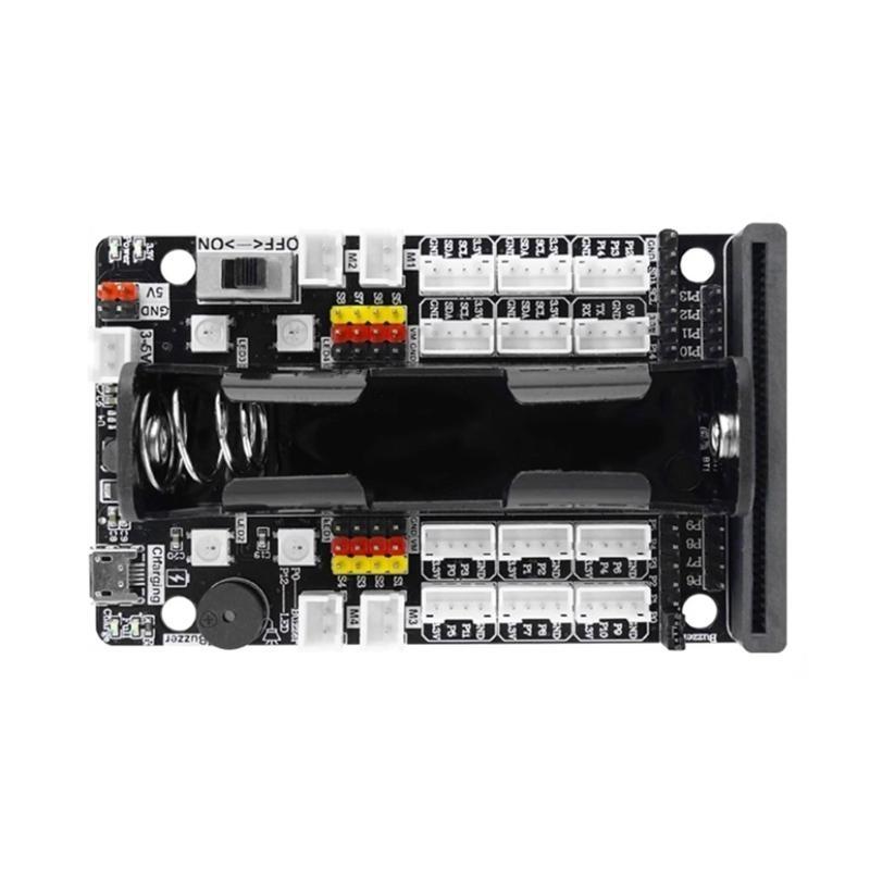 Microed bit Expansion Board Motor Servo Driver Board 4 Independent Motor Control 8 Servo Channel for DIY Projects
