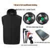 Men's Cross-Border Cooling Fan Vest - Summer Sun Protection Workwear