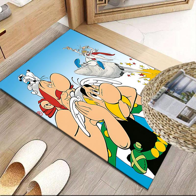 Asterix Friends Carpet, Kitchen Rugs, Yoga Mat, Non-Slip Mats, Rug for Bathroom, Living Room bedroom, Camping Rugs Christmas Gift