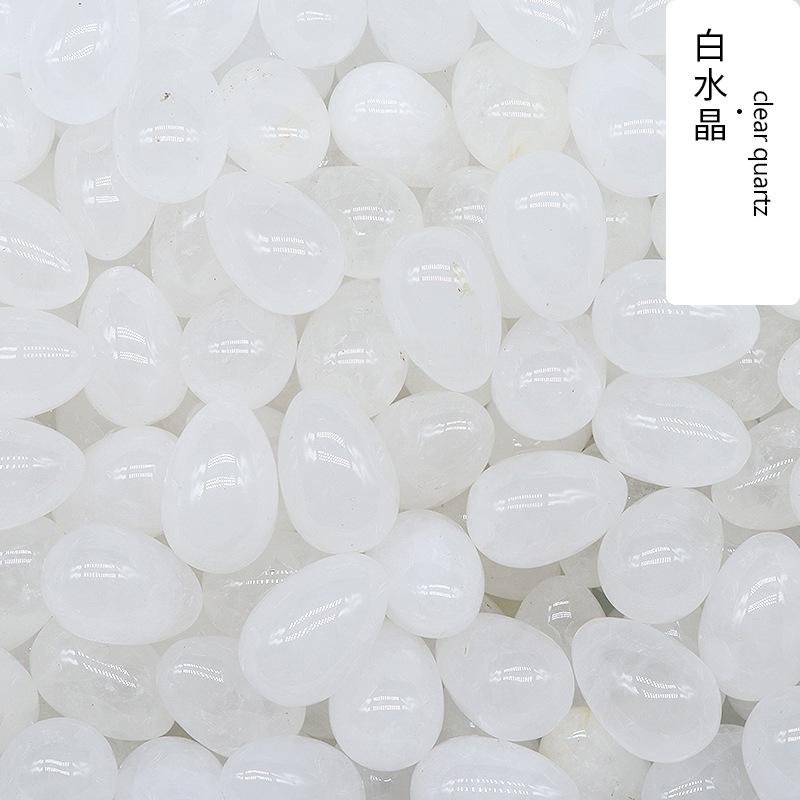 1pcs Egg Shaped 30mm Crystal Jade Small Egg Mining Bird Egg Stone Easter Colored Egg Natural Crystal Stone Gypsum Dropshipping