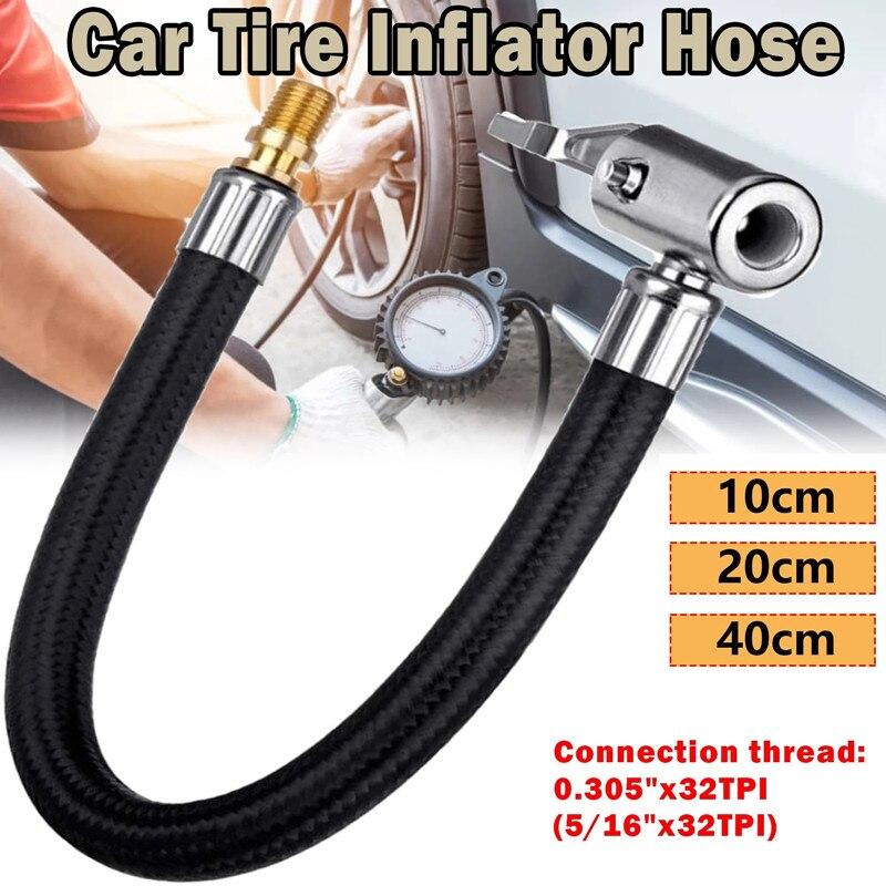 Bike Motorcycle Car Tire Air Inflator Hose Inflatable Pump Extension Tube Adapter Twist Tyre Locking Air Chuck Air Connection