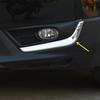 Front Fog Lamp Eyebrow Cover Decorative Trim Strips Chrome Steel Look For Honda CRV 2017 2018 2019 Non-OEM ReplacementGood product