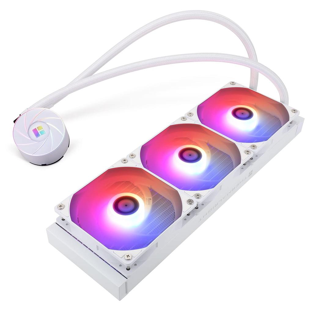 Thermalright AQUA ELITE 360 WHITE ARGB CPU Liquid Cooling CPU Cooling Row Size 120mm PWM ARGB Liquid Cooler Compatible with INTEL 1700 Cooler, 360,