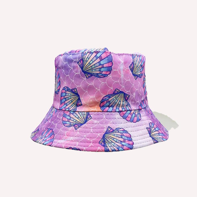 Hot-selling personalized digital printing bucket hat European and American fashion short brim sunshade basin hat spot
