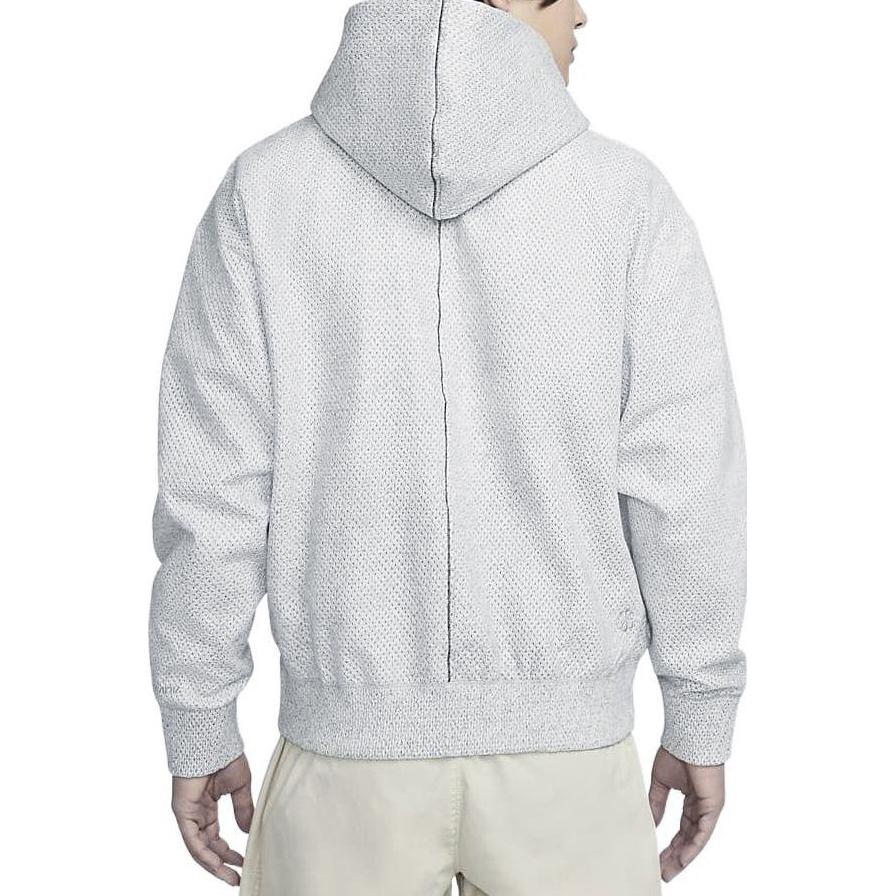 Nike Сплошной цвет, свободная толстовка с капюшоном и длинными рукавами, мужские топы, светло-серый DX4303-084