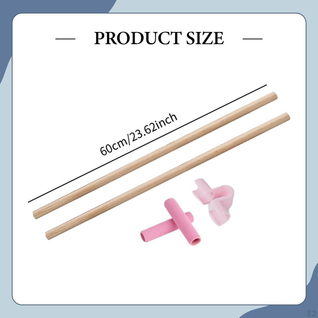 2 шт. Выпрямитель спины из дерева, портативный, для упражнений, коррекции осанки, для танцев, силовых тренировок